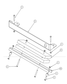 Rear Bumper Diagram and Parts List for M54-KW 53BB5DBW750-23-HP Cub Cadet Lawn Tractor